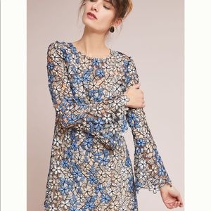 Anthropologie Shoshanna Mabel Lace Dress Size 0P